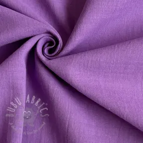 Bawełniana tkanina z lnem dark lilac
