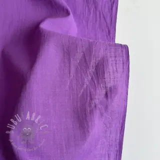 Bawełniana tkanina z lnem dark lilac