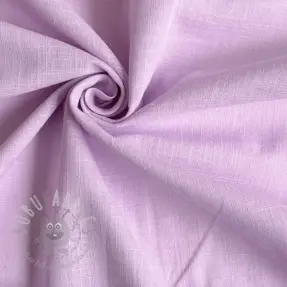 Bawełniana tkanina z lnem lilac