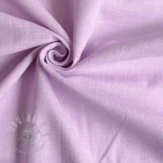 Bawełniana tkanina z lnem lilac