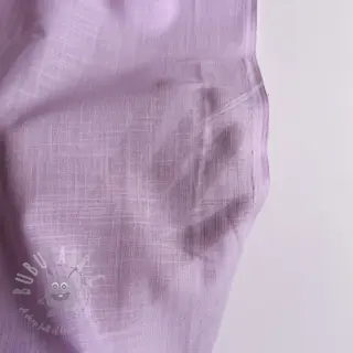 Bawełniana tkanina z lnem lilac