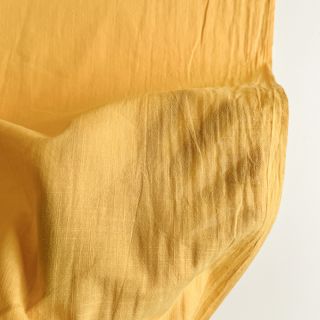 Tkanina bawełniana z lnem yellow