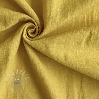 Bawełniana tkanina z lnem ochre