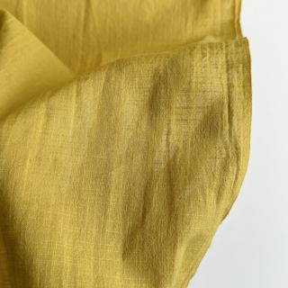 Bawełniana tkanina z lnem ochre