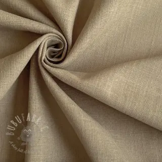 Bawełniana tkanina z lnem taupe
