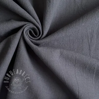 Bawełniana tkanina z lnem dark grey