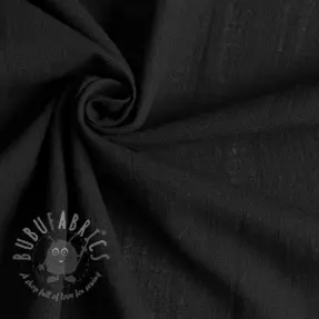 Bawełniana tkanina z lnem black
