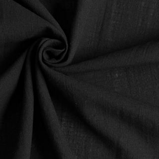 Bawełniana tkanina z lnem black