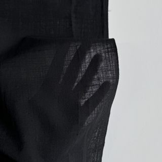 Bawełniana tkanina z lnem black