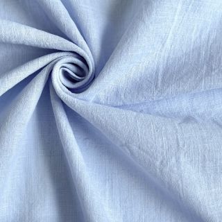 Tkanina bawełniana z lnem light blue