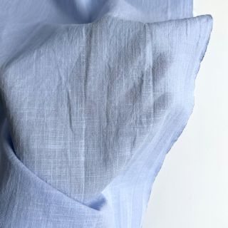 Tkanina bawełniana z lnem light blue