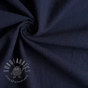Bawełniana tkanina z lnem dark blue