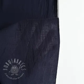 Bawełniana tkanina z lnem dark blue