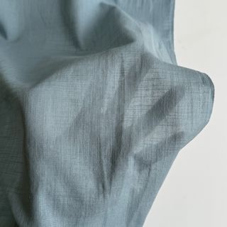 Tkanina bawełniana z lnem old blue