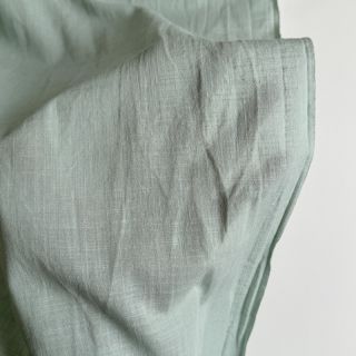 Bawełniana tkanina z lnem mint