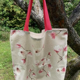 Tkanina dekoracyjna Linenlook Floral magnolia bloom