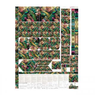 Tkanina dekoracyjna SHOPPER Peacock PANEL