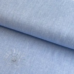 Len bawełna Fishbone light blue