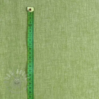 Len bawełna Fishbone lime