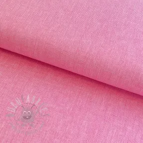 Len bawełna Fishbone fuchsia