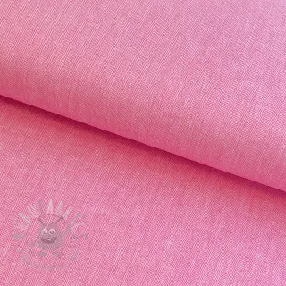 Len bawełna Fishbone fuchsia