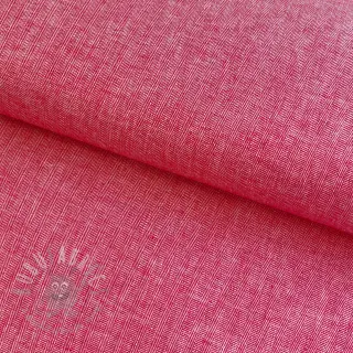 Len bawełna Fishbone red
