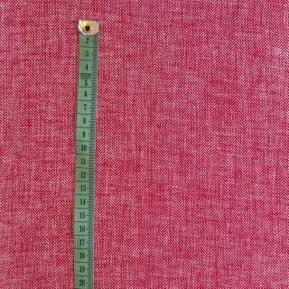 Len bawełna Fishbone red