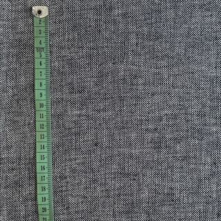 Len bawełna Fishbone black