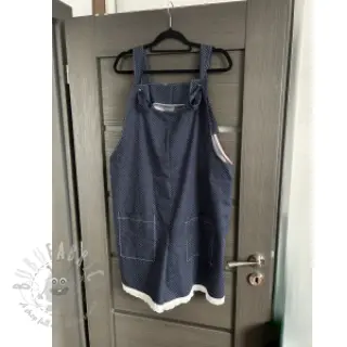Bawełniana tkanina Petit dots navy