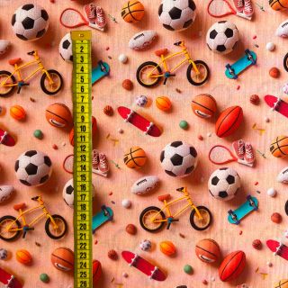 Bawełniana tkanina Play digital print