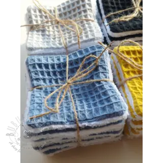Wafel bawełniany blue