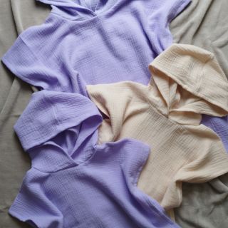 Muślin double gauze bright violet