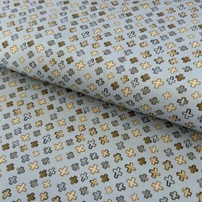 Dzianina Plusses grey digital print