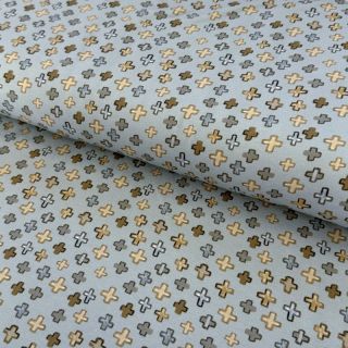 Dzianina Plusses grey digital print