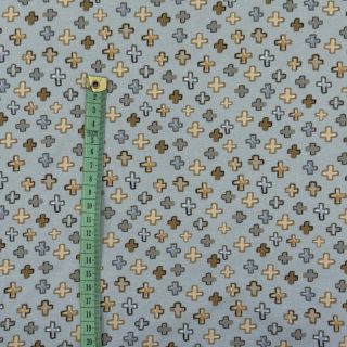 Dzianina Plusses grey digital print