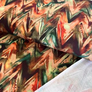 Dresówka Triangle watercolour camel digital print