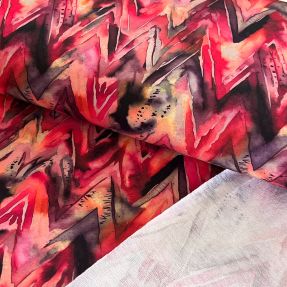 Dresówka Triangle watercolour bordeaux digital print