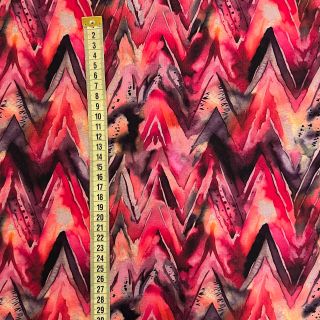 Dresówka Triangle watercolour bordeaux digital print
