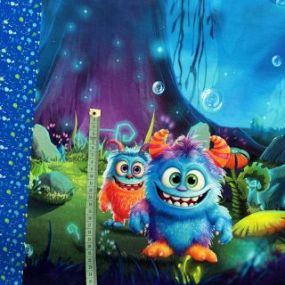 Dzianina dresowa Boo Crewh PANEL digital print