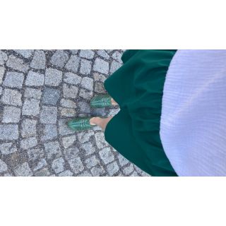 Bavlnený popelín dark emerald