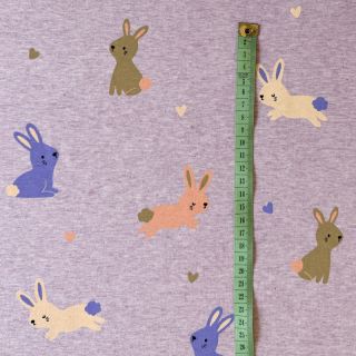 Dzianina Bunnies purple melange