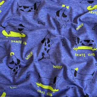 Dzianina Skate club cobalt melange