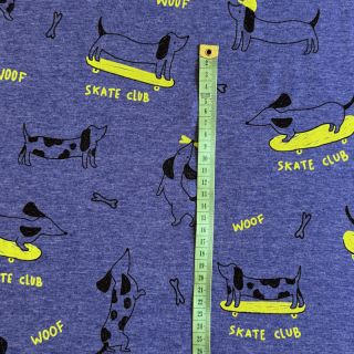 Dzianina Skate club cobalt melange