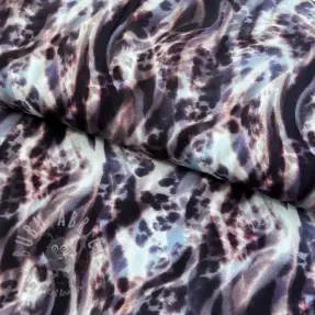 Wiskoza ECOVERO Animal skin jeans digital print