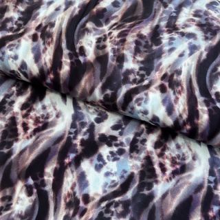 Wiskoza ECOVERO Animal skin jeans digital print