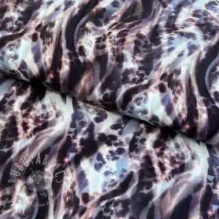 Wiskoza ECOVERO Animal skin jeans digital print