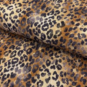 Muślin double gauze Animal skin panther digital print