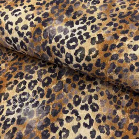 Muślin double gauze Animal skin panther digital print