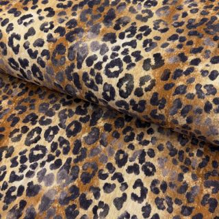 Muślin double gauze Animal skin panther digital print
