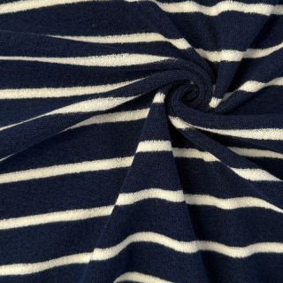 Frotte YARN DYED Stripe BIG dark blue